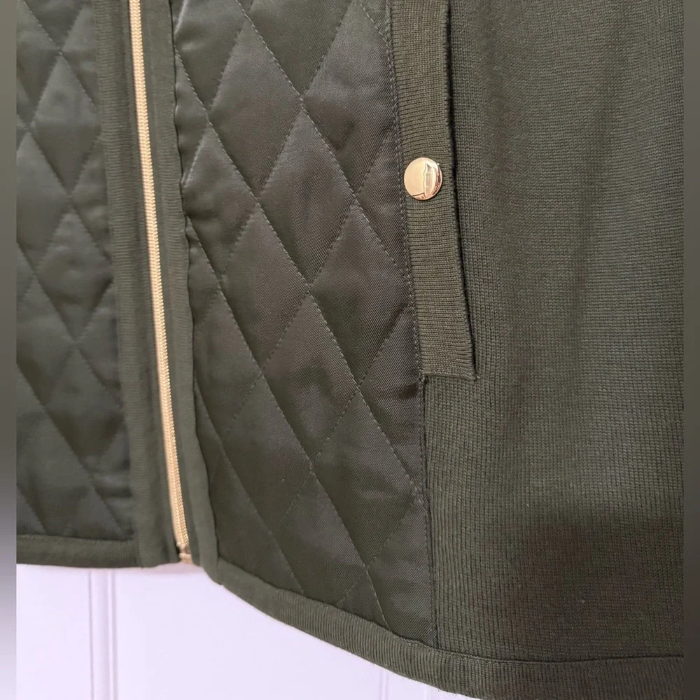 ๐ 2 for $12 Susan Graver Zip Vest Sweater MED- EUC! - Picture 4 of 8